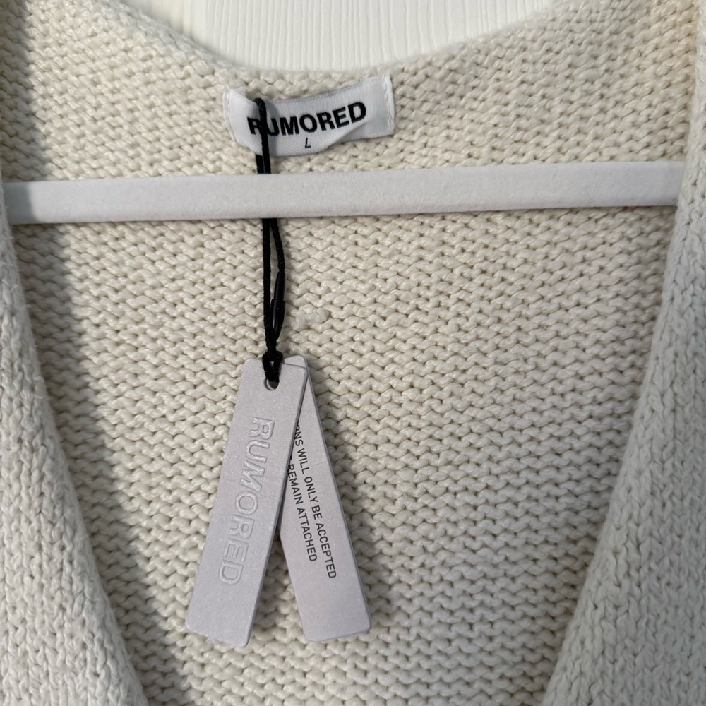 Rumored Off-White Knit Top - Picture 3 of 8